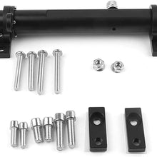 Upgraded Version Hitch Mount Flagpole Holder & Antenna Bracket with Anti-Wobble Screws for Wrangler JK JL Sahara Rubicon & Unlimited