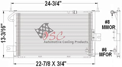 OSC Cooling Products 4991 New Condenser