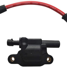 MAS 8 Pcs Square Ignition Coil with One Set Wires Compatible with Cadillac Chevy GMC Pontiac G8 Grand Prix H3 Tahoe Yukon Silverado Impala Trailblazer Avalanche 5.3L 6.0L V8 (8 coils & one set wires)