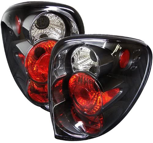 Spyder Auto Euro Style Tail Lights Black/Clear (Black/Clear)