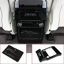 For Land rover Discovery 5 LR5 L462 2017-18 Gloss Black ABS Chrome Rear Row Air Conditioning Vent Outlet Cover Trim Accessory