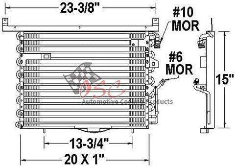 OSC Cooling Products 4455 New Condenser