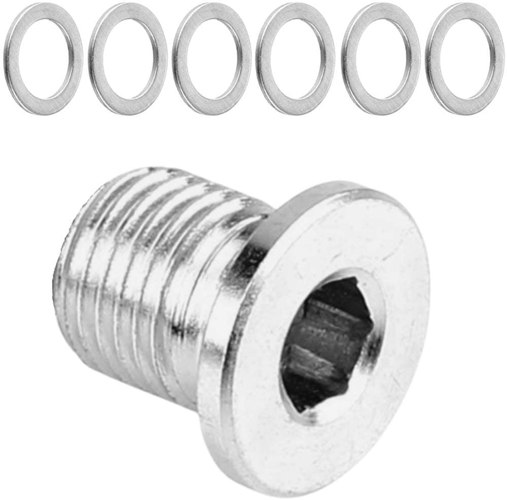 1 PC Engine Oil Drain Plug 900 219 020 31 With 6 PC Oil Drain Plug Crush Washer 900 123 106 30 I Oil Pan Drain Plug Bolt And Engine Oil Drain Plug Gasket by USA Fastener