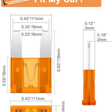 240pcs Mini Blade Fuse Assortment - Car Automotive Truck Auto ATM Fuse Kit (2A 3A 5A 7.5A 10A 15A 20A 25A 30A 35A)