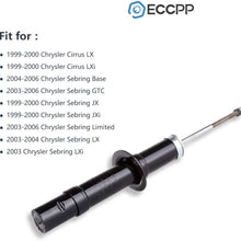 Shocks Struts,ECCPP Front Rear Shock Absorbers Strut Kits Compatible with 1999 2000 2003 2004 2005 2006 Chrysler Sebring/Dodge Stratus,1999 2000 Chrysler Cirrus/Plymouth Breeze 341604 71565 344610