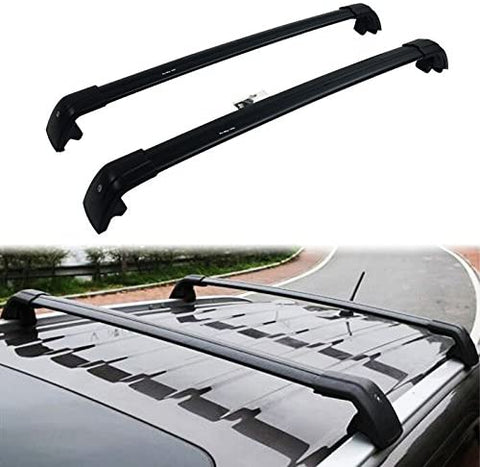 HEKA Lockable Cross Bar for Mitsubishi Outlander Sport 2010-2021 Roof Rack Rail Black