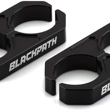 Black Path - Universal Coilover Reservoir Bracket Shock Reservoir Mount Brackets (Black) Billet T6 Aluminum