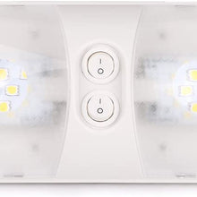 Kohree 12V Led RV Ceiling Dome Light RV Interior Lighting for Trailer Camper with Switch, White, 600 Lumens (Natural White 2-Pack)
