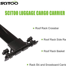 SCITOO fit for 2008 2009 2010 2011 2012 2013 for Toyota Highlander Sport Utility Aluminum Alloy Roof Top Cross Bar Set Rock Rack Rail