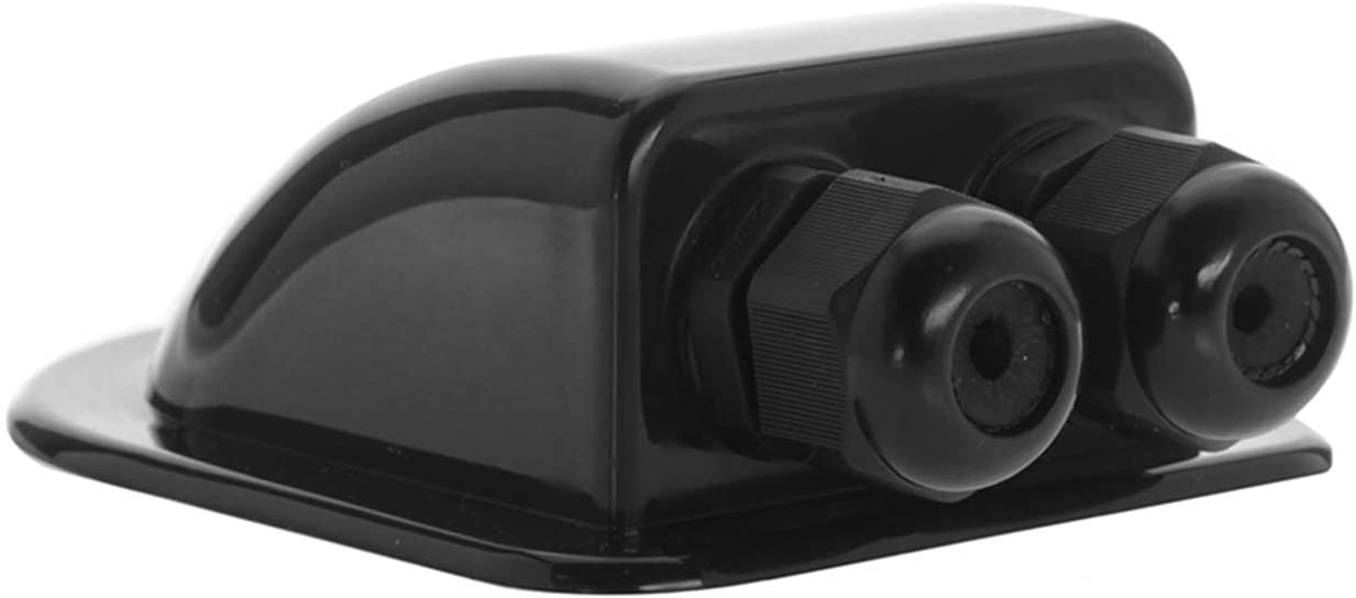 Offgridtec Solar Cable Entry Single for 1 Cable 5mm 12mm Diameter IP68 Black Waterproof Caravan Motorhome