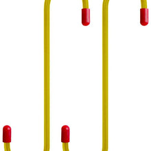 BYHeYang Brake Caliper Hooks, Brake Caliper Hangers with Rubber Tips for Automotive Tool Use Yellow 2pcs