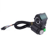 Zyyini Bike Switch, Electric Bike Controller Key Lock Switch Display Voltage Number Electric Scooter Indicator and Thumb Accelerator Bike Thumb Accelerator Display for Bicycle