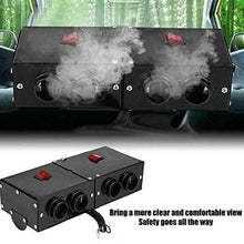 MACHSWON Portable Car Heater for Windshield, High Power Car Heater Kit, 12V 500W Air Heater, Demister Defroster Fast Heating Fan