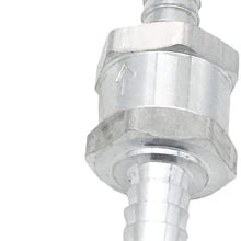 Amrxuts 6mm 1/4" Fuel Non Return One Way Check Valve Petrol Diesel Fuel Oil Water Aluminium Alloy