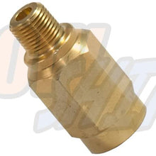 GlowShift Fuel Pressure Snubber Valve Sensor Adapter for 12-Valve & 24-Valve 5.9L 6.7L Dodge Ram 2500 3500 Cummins Diesel - 1/8-27 NPT Threads - Installs to Fuel Filter Housing