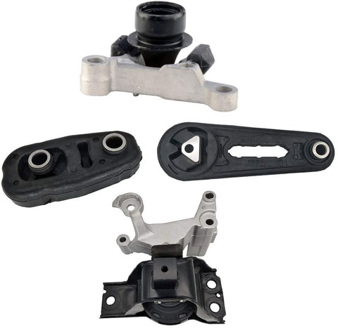 Engine Mount Mounts Kit Fits For 2007-2012 Nissan Sentra 2.0L w/AUTO CVT 4pcs A4318 A4345 A4348HY A4346