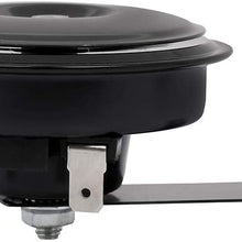 OCPTY Motorcycle Electric Horns 108DB Scooter Round Twin Horn Speaker for ATV Bicycle Motorcycle,Black