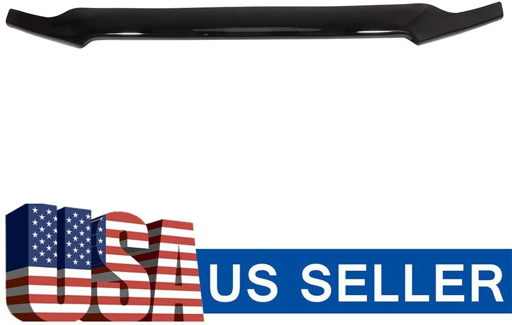 ECCPP Hood Shield Bugflector Fit for 2015 2016 2017 2018 2019 Ford F-150,Dark Smoke Stone Bug Deflector Hood Shield