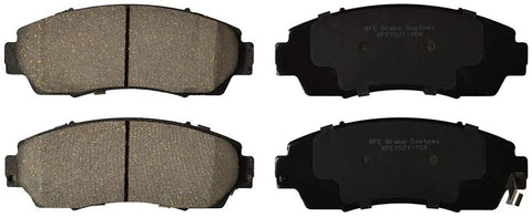 KFE KFE1521-104 Ultra Quiet Advanced Premium Ceramic Brake Pad Front Set Compatible with: 2005-2017 Honda Odyssey, CR-V, CRV, Crosstour; Acura RDX