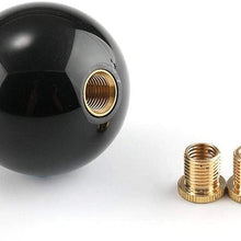 YASUOA Shift Knob Crystal Ball with Real Dandelions Flowers for Manual Vehicles Gear Shifter with 3 Adapters (2.8inch)