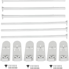 Scitoo Heavy-Duty 3 Bars Van Racks Steel Utility Ladder Truck Pickup Rack Kayak Contractor Lumber Utility for Chevy Express 2500 for Dodge for Ford E-250/350 for GMC Savana Van with Rain Gutters