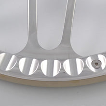 Flashpower 14'' Billet 4-slot Half Wrap 9 Bolts Steering Wheel with 2'' Dish and Horn Button (White)