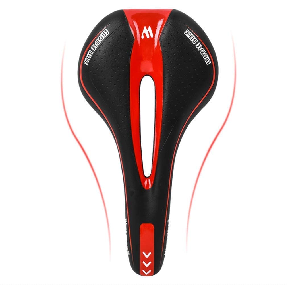 Oversized Bike Seat, Comfortable Bicycle Bike Saddle,Universal Replacement Bicycle Saddle Seat Road Steel Rails Mountain Bike Soft Pu Leather