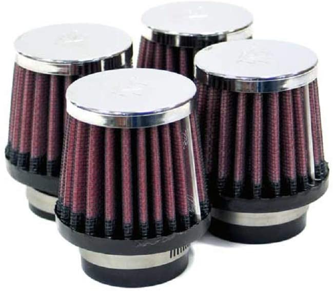 K&N Universal Clamp-On Air Filter: High Performance, Premium, Washable, Replacement Filter: Flange Diameter: 1.937 In, Filter Height: 3 In, Flange Length: 0.625 In, Shape: Round Tapered, RC-1064