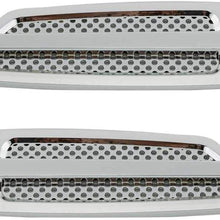 LSJVFK Car Air Flow Intake Grilles Hood Scoop Stickers Auto Bonnet Grille Vent Universal