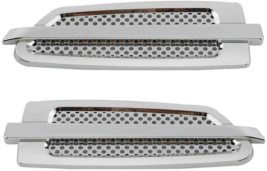 LSJVFK Car Air Flow Intake Grilles Hood Scoop Stickers Auto Bonnet Grille Vent Universal