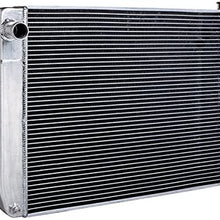 Maxx Power Chevy Style Tri Flow Aluminum Radiator 26 Inch 3 Pass Cooling