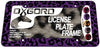 Motorup America Auto License Plate Frame Cover - Fits Select Vehicles Car Truck Van SUV - Wild Purple Leopard Print