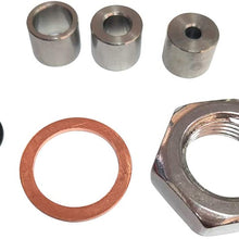 Ternence Flynn 90 Degree J-Style Oxygen Sensor Restrictor Fitting with Adjustable Gas Flow Inserts, O2 Sensor Defouler Fit for M181.5 Thread Oxygen Sensor