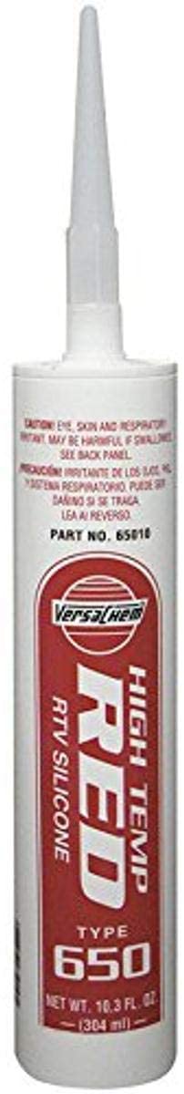 Versachem 65309 Low Volatile High Temperature Red Silicone - 3 oz.