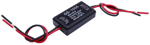 HUIQIAODS Flash Strobe Controller for LED Brake Light Tail Stop Light Auto Car 12-24V LED Brake Flasher Stop Light Strobe Flasher (GS-100A)