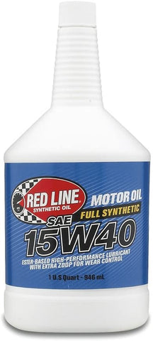 Red Line 21404 15W-40 Diesel Motor Oil - 1 Quart Bottle, (Pack of 12)