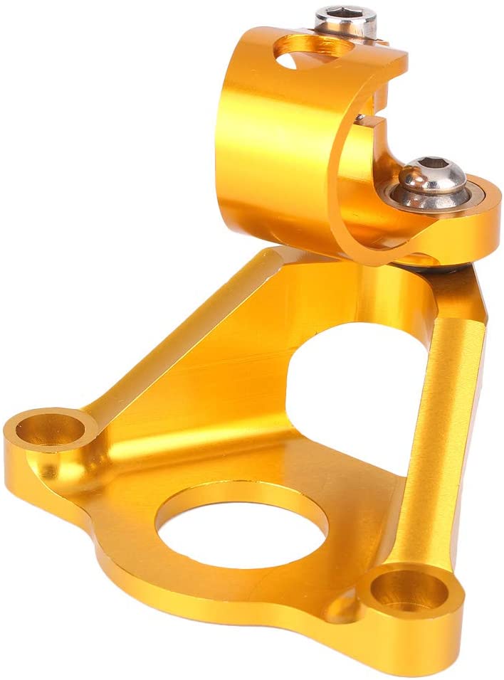 Mallofusa Motorcycle Stabilizer Steering Damper Bracket Mount Holder Kit Compatible for Honda CBR600RR 2007 2008 2009 2010 2011 2012 2013 2014 2015 2016 Grey