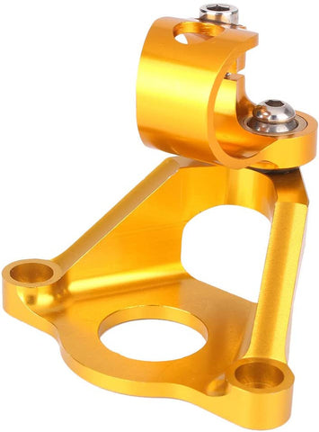 Mallofusa Motorcycle Stabilizer Steering Damper Bracket Mount Holder Kit Compatible for Honda CBR600RR 2007 2008 2009 2010 2011 2012 2013 2014 2015 2016 Grey