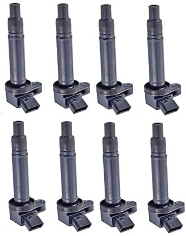 ENA Pack of 8 Ignition Coils Compatible with Toyota Lexus 4Runner Tundra Land Cruiser Sequoia GS430 GX470 LS430 LX470 LX570 SC430-4.3L 4.7L 5.7L V8 fit for C1173 UF-230 UF-493 5C1196