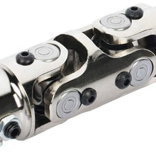 LUJUNTEC Chrome Double Stainless Steel U-Joint 3/4 DD - 3/4 DD,Maximum Working Angle: 35 Degree Steering Shaft U Joint