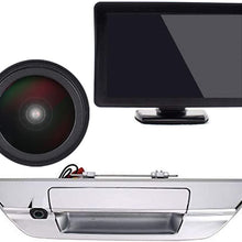 HD IP68 1280pixels 1000TV Lines Car Tail Trunk Handle Rear Color Parking Backup Camera Night Vision Reversing System Parking Aid for Toyota Hilux Revo Rocco/Invincible 50/AN120 130