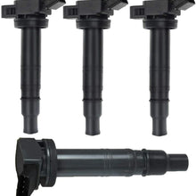 Set of 4 Ignition Coils Pack for Toyota Tacoma Camry 4Runner Solara Matrix Highlander Tundra Lexus IS F Scion XB
