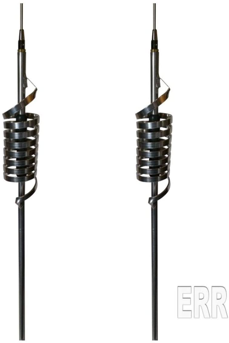 Dual Monkey Made CB Radio Antennas - Long Shaft - 49 Inch Stinger MM9 30k Watts 2 Items