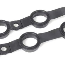 GDR 11120030496 Engine Valve Cover Gasket Set Kit Rubber 15-33077-02 plus 15 Grommet Seals Replacement for BMW E36 E39 E46 E53 E60 E83 E85 M54 L6 2.5L 3.0L 325 330 525 530 X3 X5 Z3 Z4 11121437395