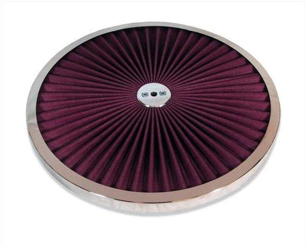 Big End Performance 70515 14 in. Big Flow Top, Chrome Trim Ring