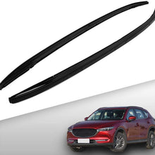 4 PC All Black Roof Rail Rack + Cross Bar for Mazda CX-5 2017 2018 2019 2020 2021 Luggage Baggage