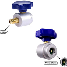 Boltigen Self Sealing R134A Can Tap Valve Refrigerant Dispenser with Tank Adapter for 1/4 and 1/2-inch AC Freon Charging Hose