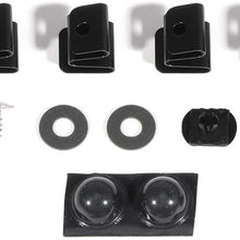 ANGLEWIDE Hood Deflector Bug Shield Stone Guard Protector fit for 2014-2019 Toyota Tundra - Dark Smoke hood shield