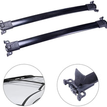 SCITOO fit for Chevy Equinox for GMC Terrain 2010-2017 Aluminum Alloy Roof Top Cross Bar Set Rock Rack Rail