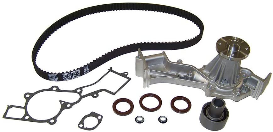 DNJ TBK634WP Timing Belt Kit with Water Pump for 1996-2004 / Infiniti, Nissan/Frontier, Pathfinder, QX4, Xterra / 3.3L / SOHC / V6 / 12V / 3275cc / VG33E, VG33ER